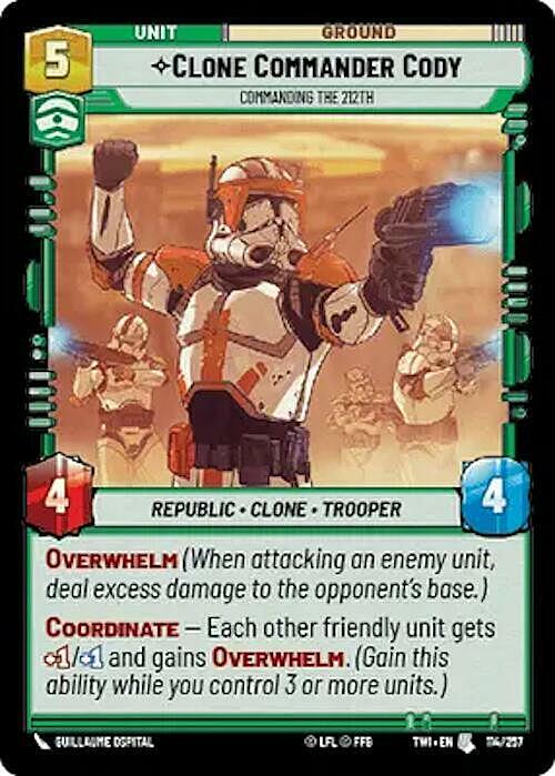 Clone Commander Cody - Commanding the 212th Card Front