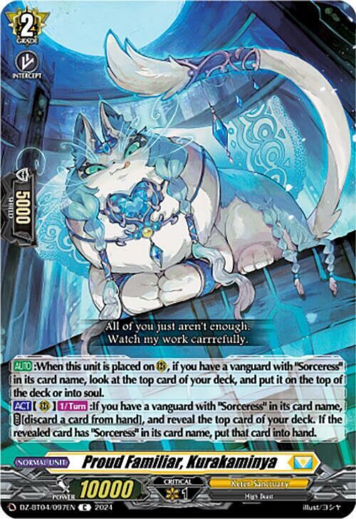 Proud Familiar, Kurakaminya Card Front