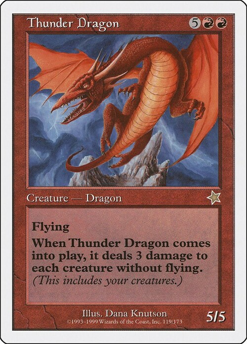 Thunder Dragon Card Front