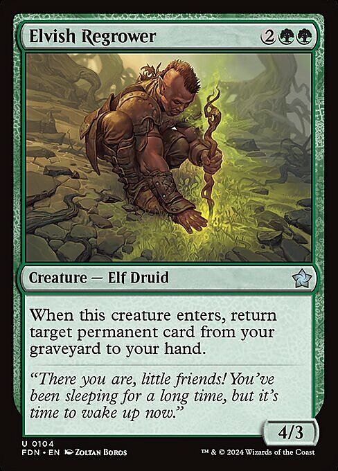 Elvish Regrower Card Front