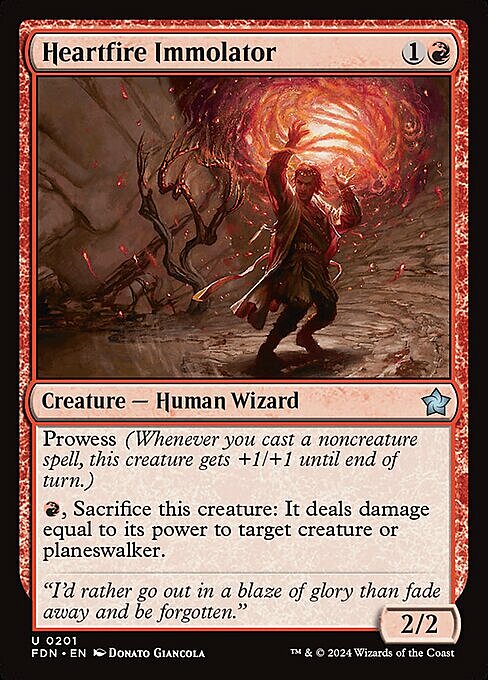 Heartfire Immolator Card Front