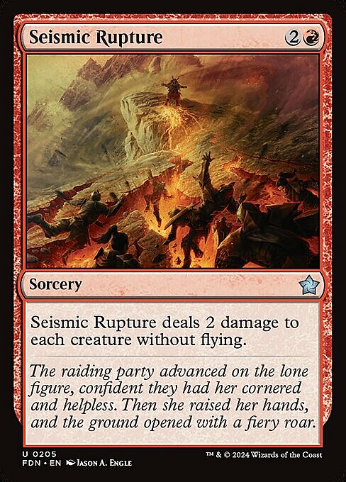 Seismic Rupture Card Front