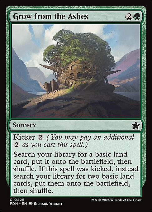 Grow from the Ashes Card Front