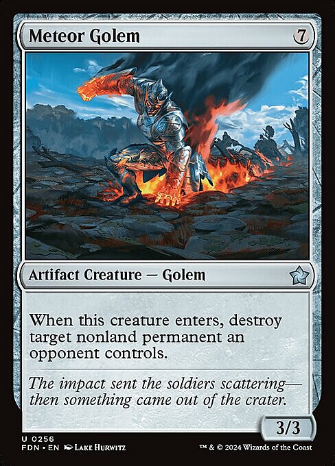 Meteor Golem Card Front