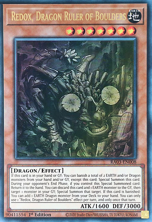 Redox, Dragon Ruler of Boulders Card Front