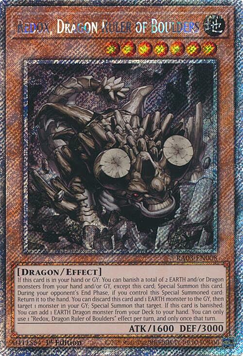 Redox, Dragon Ruler of Boulders Card Front