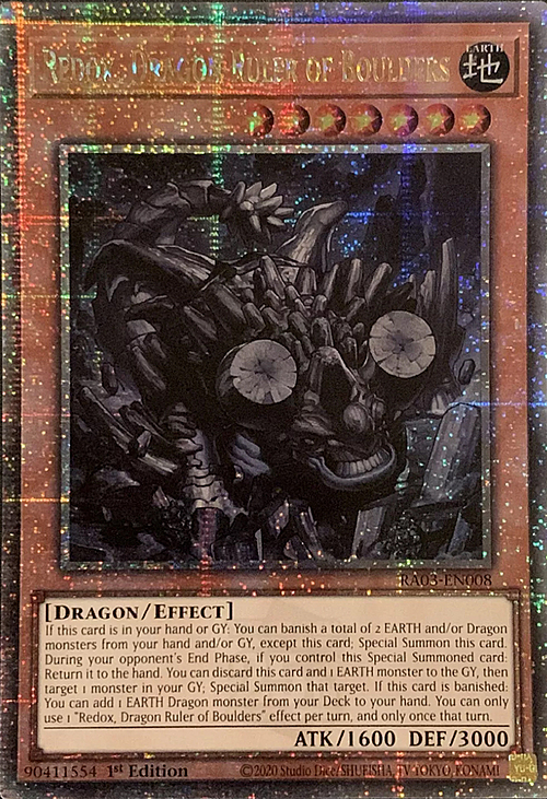 Redox, Dragon Ruler of Boulders Card Front