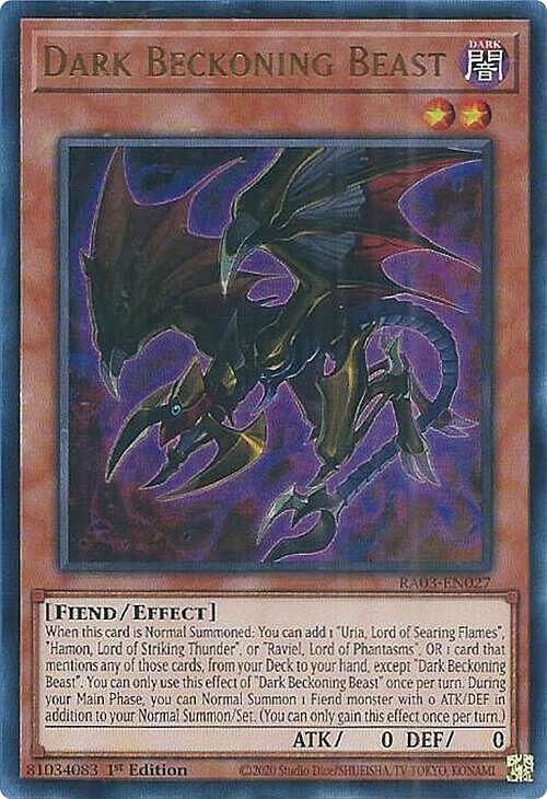 Dark Beckoning Beast Card Front