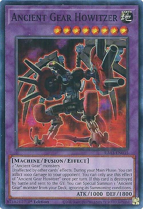 Ancient Gear Howitzer Card Front