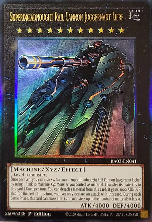 Superdreadnought Rail Cannon Juggernaut Liebe Card Front