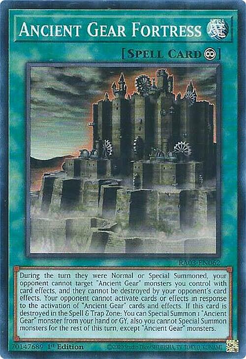 Ancient Gear Fortress Card Front