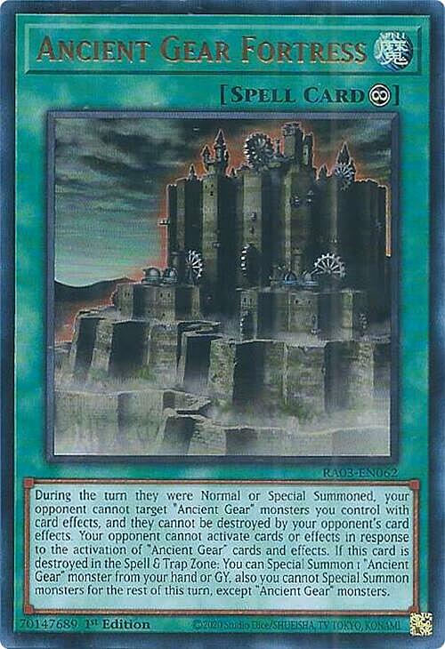 Ancient Gear Fortress Card Front