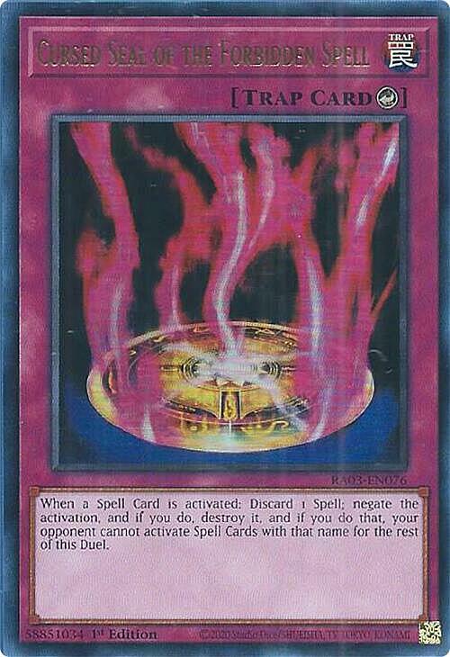 Cursed Seal of the Forbidden Spell Card Front