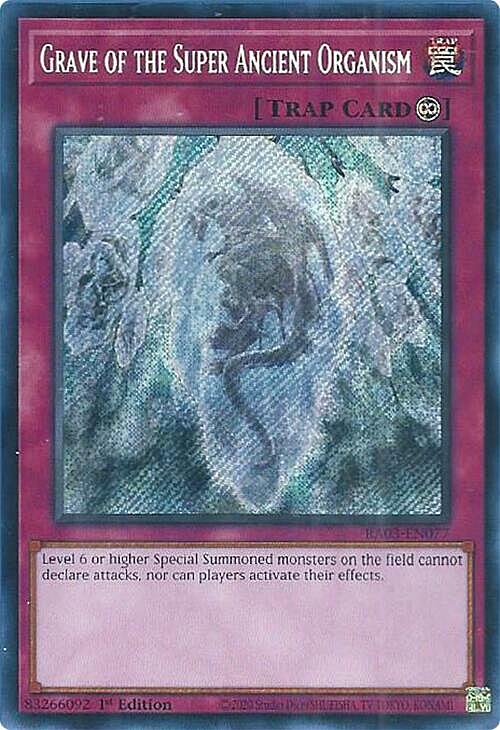 Grave of the Super Ancient Organism Card Front