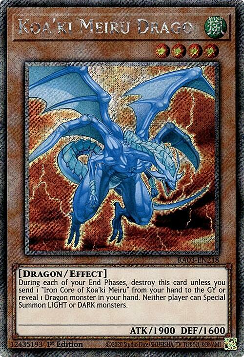 Koa'ki Meiru Drago Card Front