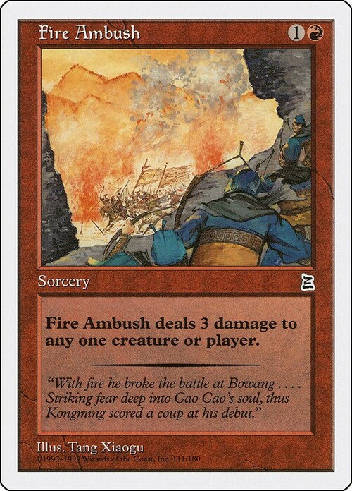 Fire Ambush Card Front