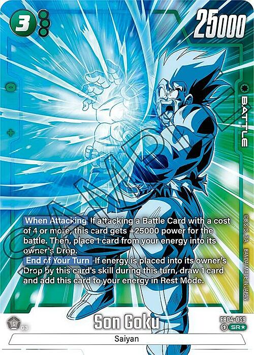 Son Goku Card Front