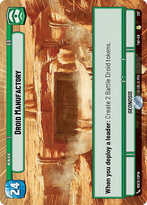 Droid Manufactory Card Front