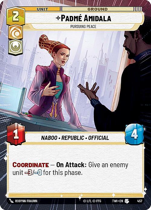 Padme Amidala - Pursuing Peace Card Front