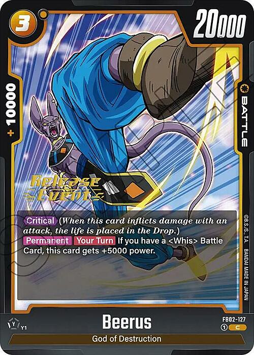 Beerus Card Front