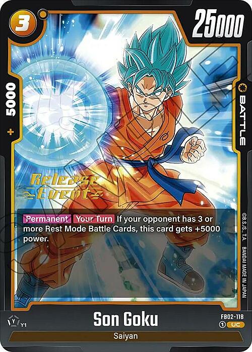 Son Goku Card Front