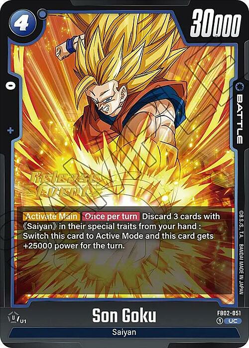 Son Goku Card Front