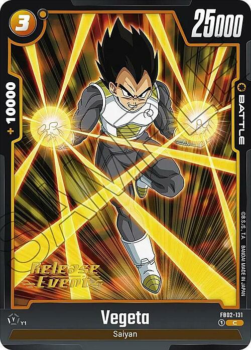 Vegeta Card Front