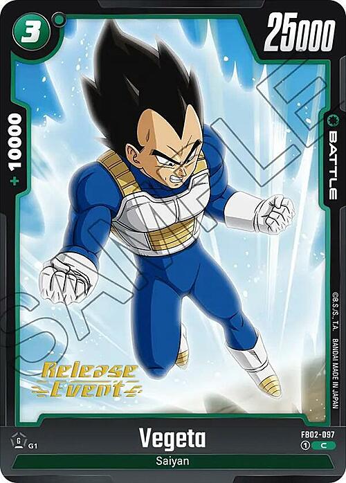 Vegeta Card Front