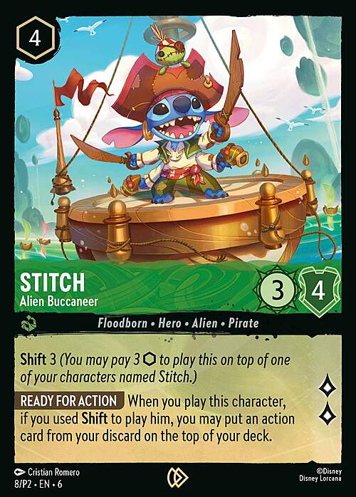 Stitch - Alien Buccaneer Card Front