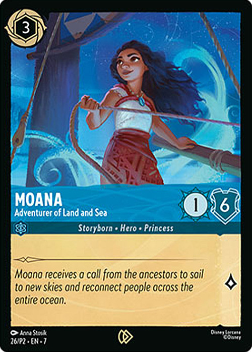 Moana - Adventurer of Land and Sea Card Front