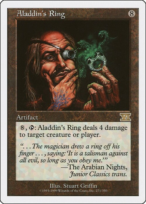 Aladdin's Ring Card Front