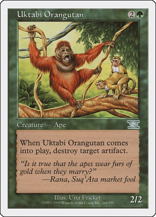 Uktabi Orangutan Card Front