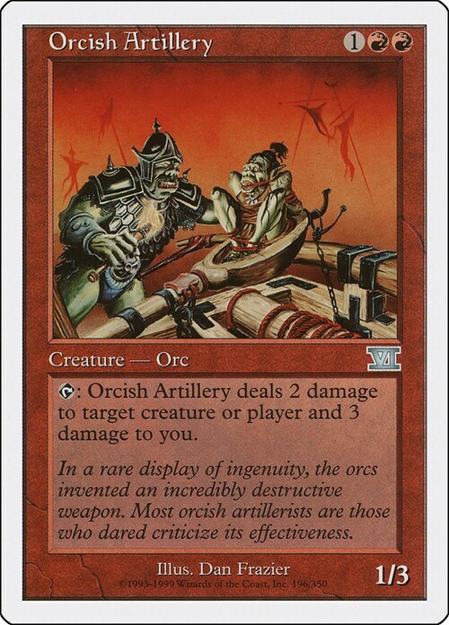 Orcish Artillery Card Front