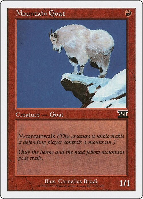 Mountain Goat Card Front