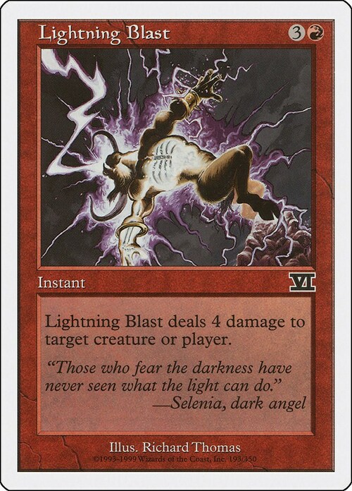 Lightning Blast Card Front