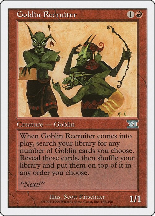 Goblin Recruiter Card Front