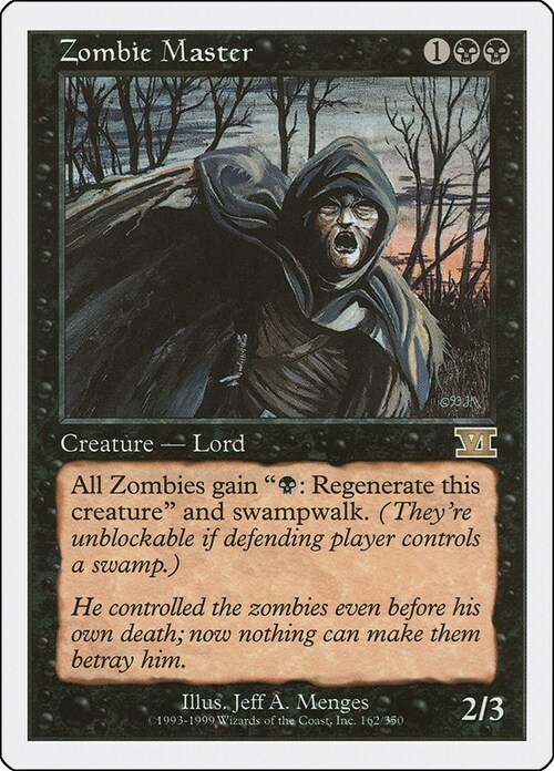 Zombie Master Card Front