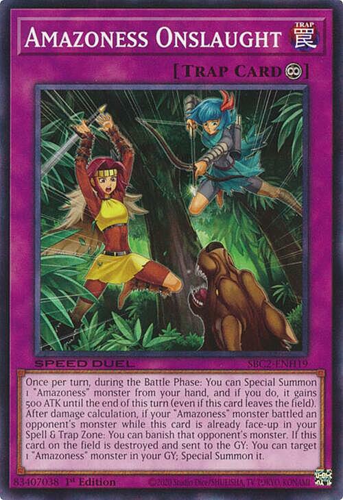 Amazoness Onslaught Card Front