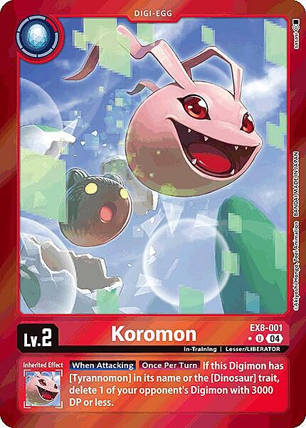 Koromon Card Front