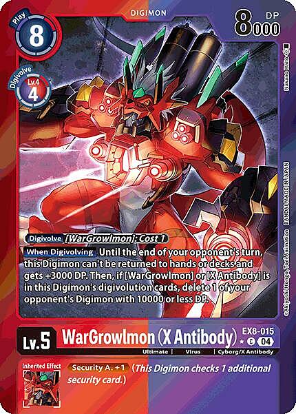 WarGrowlmon (X Antibody) Card Front