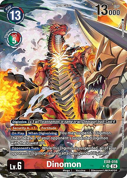 Dinomon Card Front