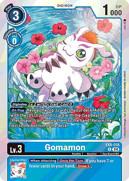 Gomamon Card Front