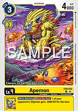 Apemon Card Front