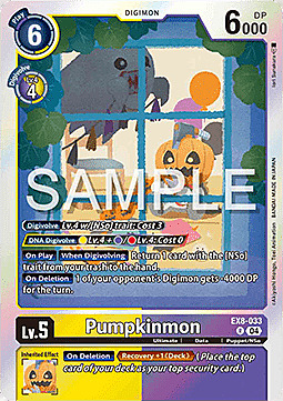 Pumpkinmon Card Front