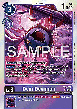 DemiDevimon Card Front