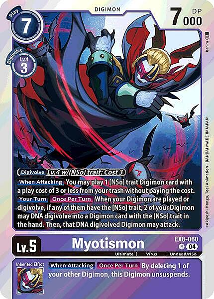 Myotismon Card Front