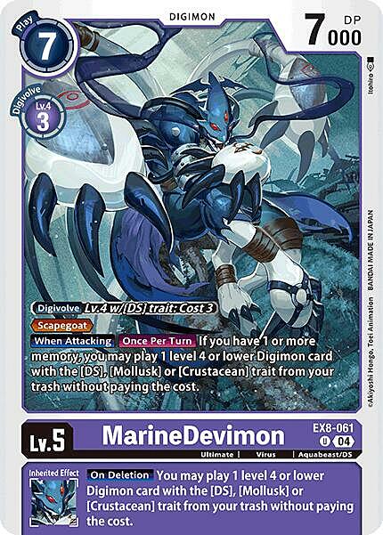 MarineDevimon Card Front