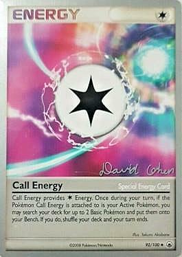 Call Energy Card Front