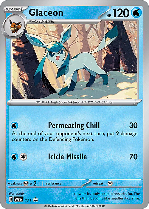 Glaceon Card Front