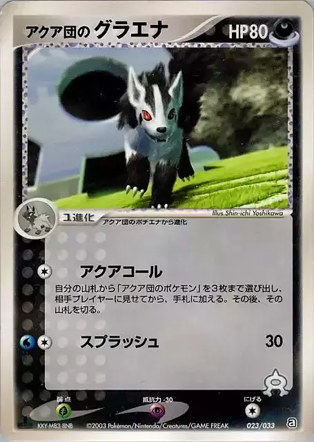 Team Aqua's Mightyena Card Front